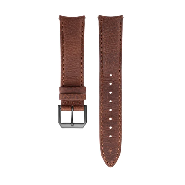 Abesty Watches Accessories Itlian Genuine Leather Strap Brown Organge Black Blue Band - Image 3