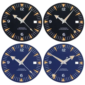 Abesty Watch Factory 31 Black Blue Watch Dial fit NH35 Miyota 8215 DG2813 Movement