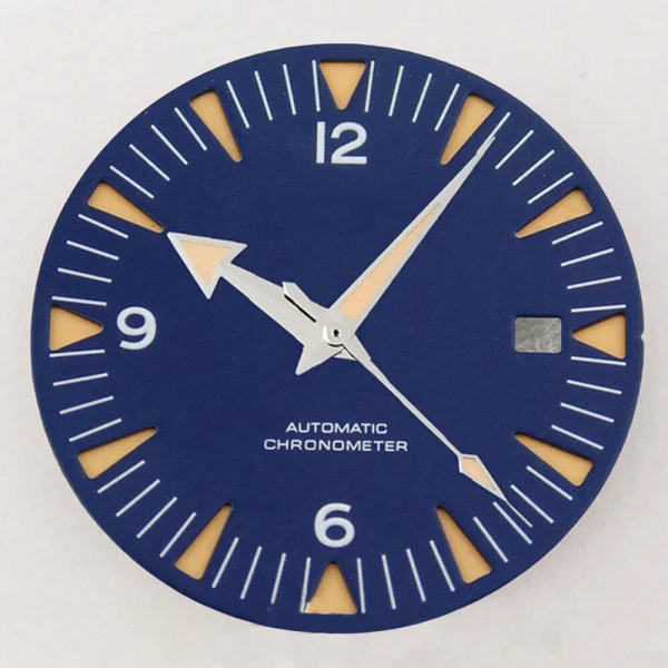 Abesty Watch Factory 31 Black Blue Watch Dial fit NH35 Miyota 8215 DG2813 Movement - Image 2