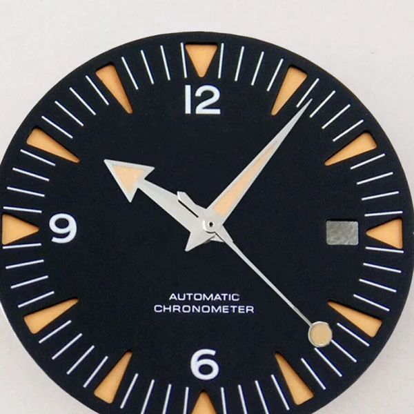 Abesty Watch Factory 31 Black Blue Watch Dial fit NH35 Miyota 8215 DG2813 Movement - Image 3