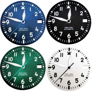 Abesty Watches Factory 29mm Green Luminous Watch Dial Fit NH35 NH36 Movement