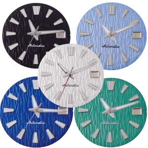 Abesty29mmTexture Black/White Watch Dial Fit Automatic NH35A NH36A Date 