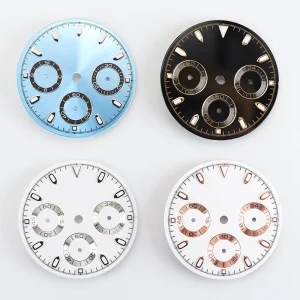Abesty 29.2mm Watch Dial Mod For VK63 Movement Quartz Movement 3C Luminous Six Finger