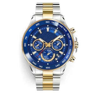 Fashion Men Jewelry Accessories Stainless Steel Watches Abesty Blue Gold 316L Steel Watches