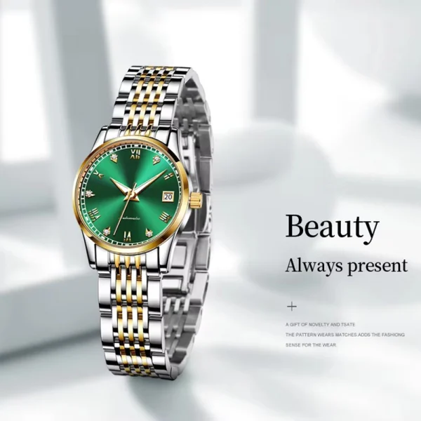 Fashion Women Stainless Steel Watches Abesty Factory Skeleton Lady Luxury Watch - Image 2