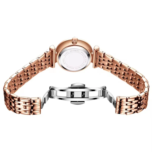 Women Luxury Calendar Waterproof Watches Multi Function Fancy Round Watch - Image 3
