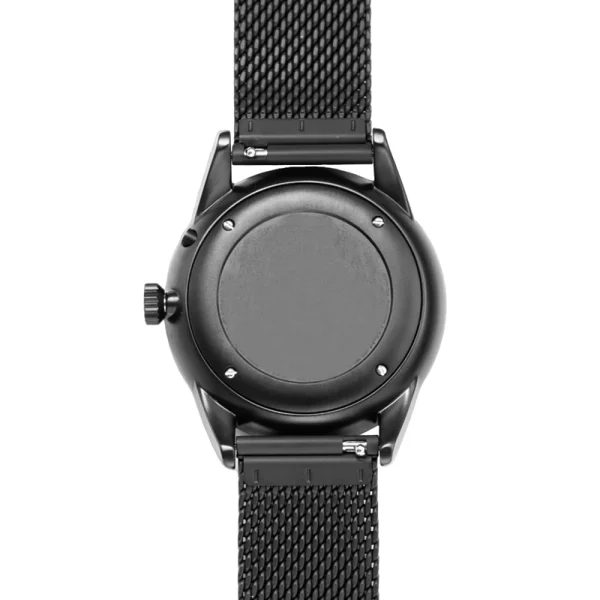 Men Multiphase Stainless Steel Watches Abesty IP Black Case and Mesh Band Watches - Image 4