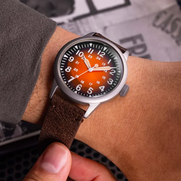 Abesty Watches Factory Whole Sales Men Stainless Steel Sunrise Dial Watches - Image 2