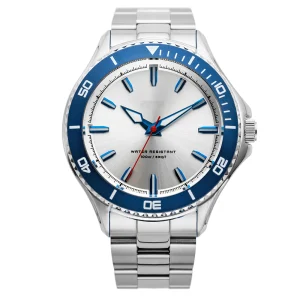 Women Men Stainless Steel Quartz Watches Abesty Factory Whole Sales Sivler Wave Watches