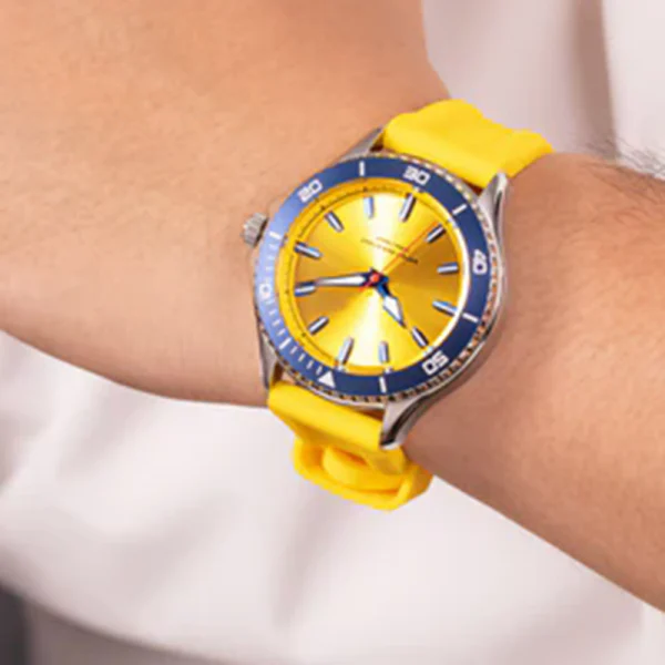 Women Men Stainless Steel Quartz Watches Abesty Factory Whole Sales Sivler Wave Watches - Image 2