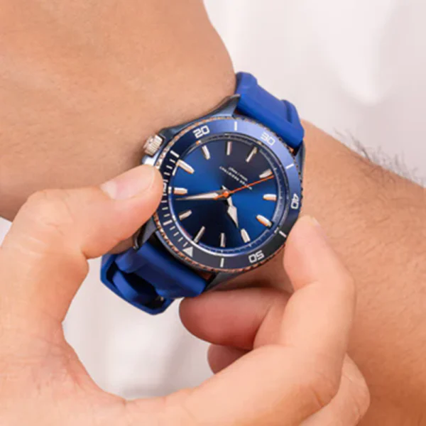 Women Men Stainless Steel Quartz Watches Abesty Factory Whole Sales Sivler Wave Watches - Image 3